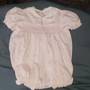 Smocked rompers baby girl